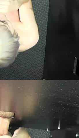 Busty milf Max enjoys 1st glory hole POV