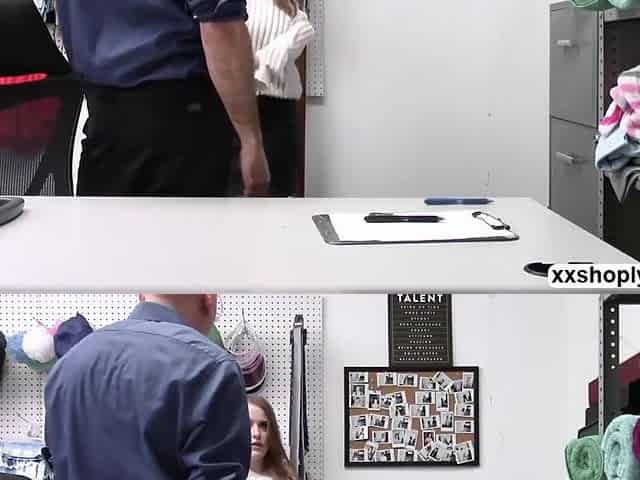 Shoplifter Gets Bang In Doggy By Lps Big Cock With Alice Merchesi
