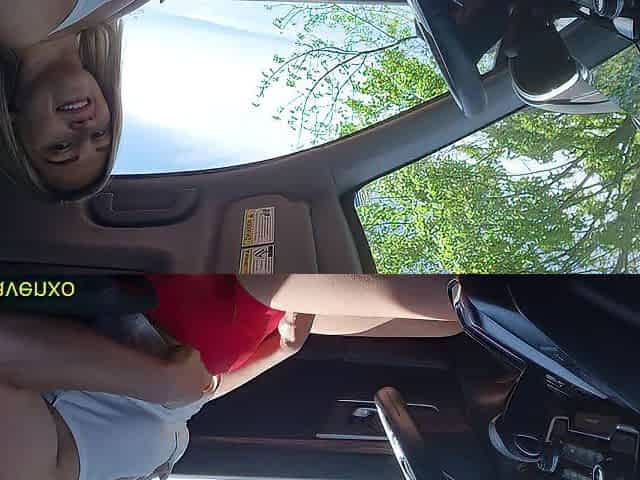 Wife goes dogging at the public park and receives facial from stranger