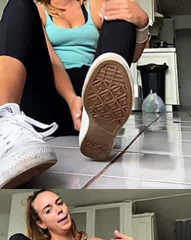 Blonde And Brunette Foot Fetish Fucking