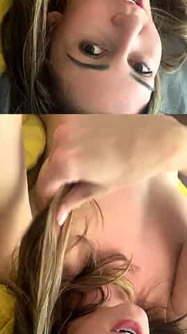 Hot brunette from fuck dildo masturbating on webcam