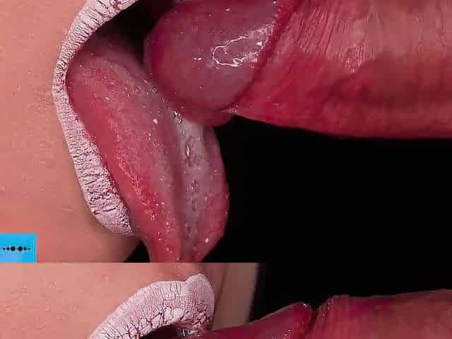 Sloppy oral with cum play, Cum 2 times in my throat ASMR Close up