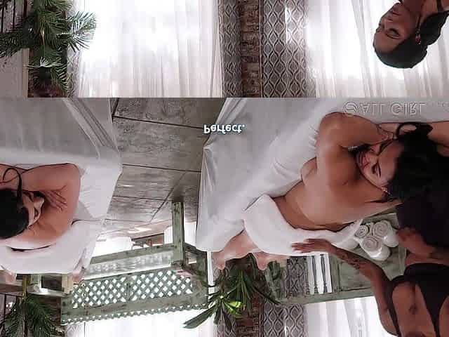 ALL HOTTY MASSAGE - Cali Sweets Seduces Large Melons Sarah Arabic And Ashlyn Peaks Into Lesbo 3some
