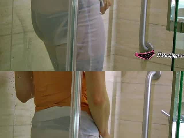 Fast, Loose, and Wet - Kinky Strap-on Surprise in Tight White Pants