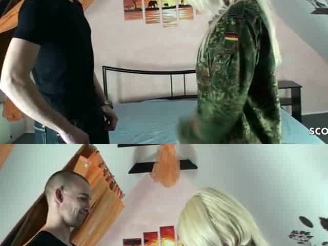 German Mama Suprise Step Step Son with Bang after Come home army