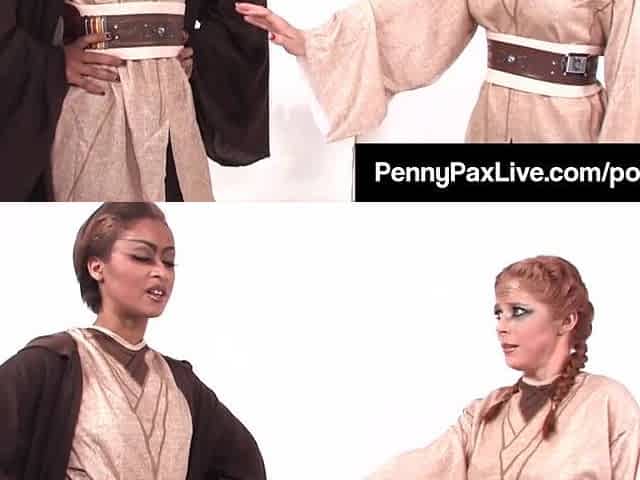 Cosplay Jedi Penny Pax & Skin Diamond Use The Raunchy Forze!
