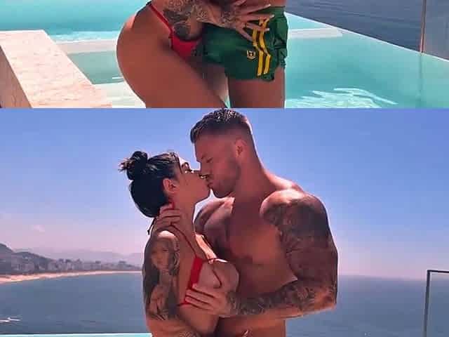 Naughty Brazilian OFs Model Rides Huge Cock On Balcony