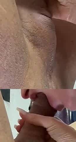 Maneater Training Demonstration - Make Him Cum 4 Times From Sucking Him off While Pegging. Close up