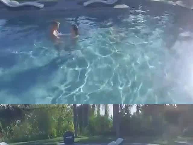 Blonde Babe Masturbation In The Swimming Pool - Tali Dova And Blake Bartelli