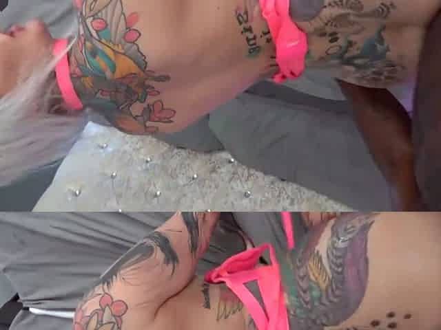 Busty Tatted PAWG Fucks BBC