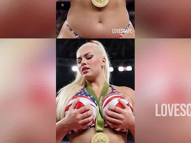 Gold-medal Fuck Fest - Athletes Filled Deep on the Track