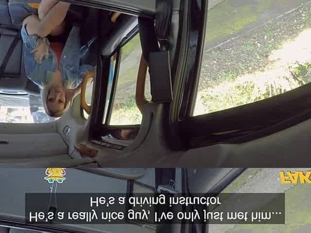 Fake Taxi Anal training for blond schlong gobbler Louise Lee