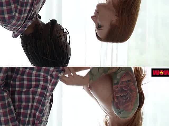 BBC Gets Trapped In Redhead MILFs Juicy Twat