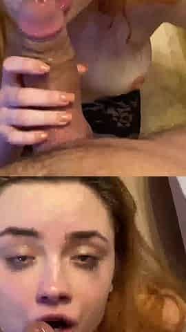 Redhead Slut Gets Insane Facial