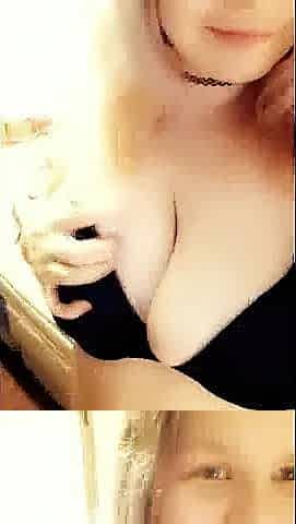 Callie Queen - Breasty Golden-haired plays & wiggles boobs & her butt! (w music)