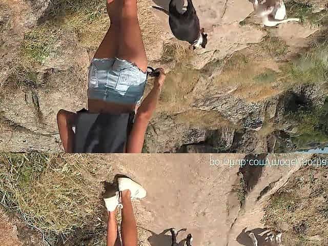 Hawt Shorts and Crop Top No Brassiere walkout (sideboob, downblouse, nipslip) Teaser