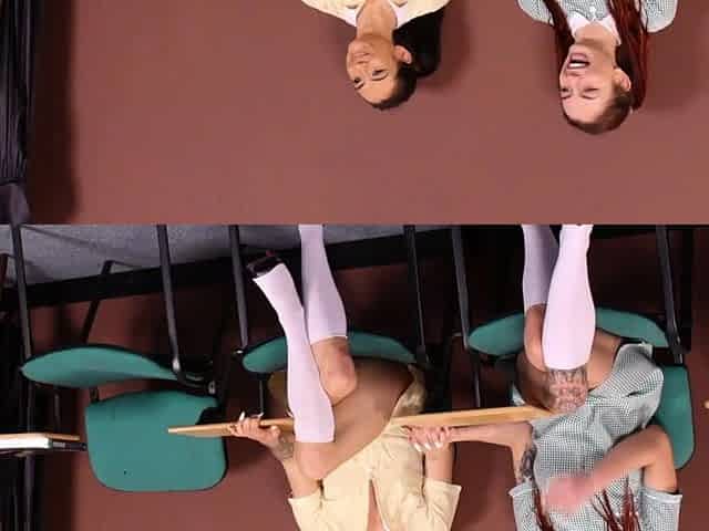 Hot babes mocking tiny cock loser