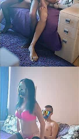 Pretty aged slender angel starring in home movie scenes