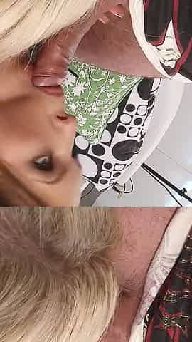 Neighbor Fucks Horny Big Tit MILFs in Hairy Pussy in Threesome
