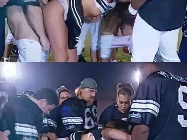 Cheerleader Gang Banged by an Entire Football Team