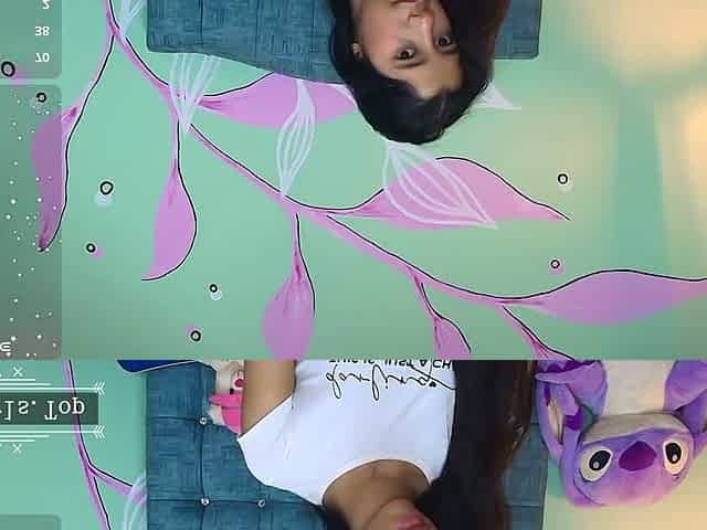 Very petite skinny booty webcam long hair teen show