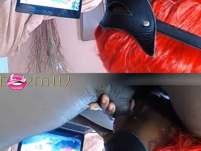 Black oral junkie Ms. Fufu playfully sucks weenie for 1hr twenty mins - Part 5