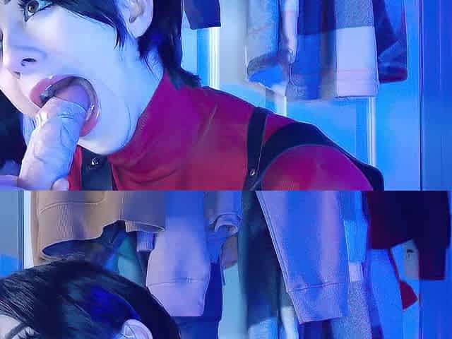 Ada wong uses Leon for sex, gives footjob and pounds large oiled butt