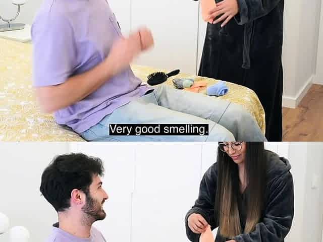 I CAUGHT MY BOYFRIEND SMELLING MY SOCKS AND I DID HIM A
