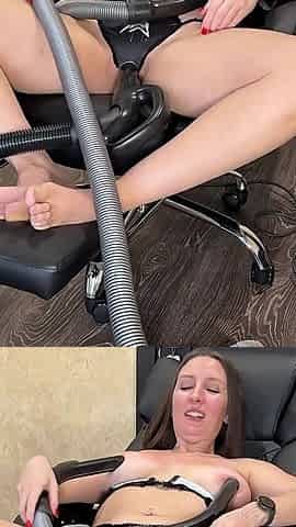 Miele Vacuum Devours My Tits & Pussy - Orgasm Race POV