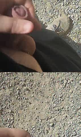 I walking jerk off outdoor in the public place