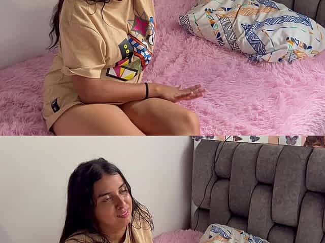 I Find My Little Stepsister with My Clothes on Take Them off and Fuck Her Hard Until I Cum in Her Pussy