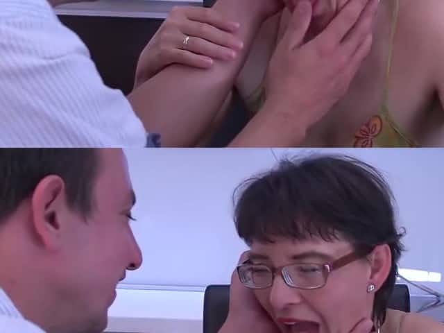 Jacquelin is sucking cock while fresh cum is dripping all over her face, like never before