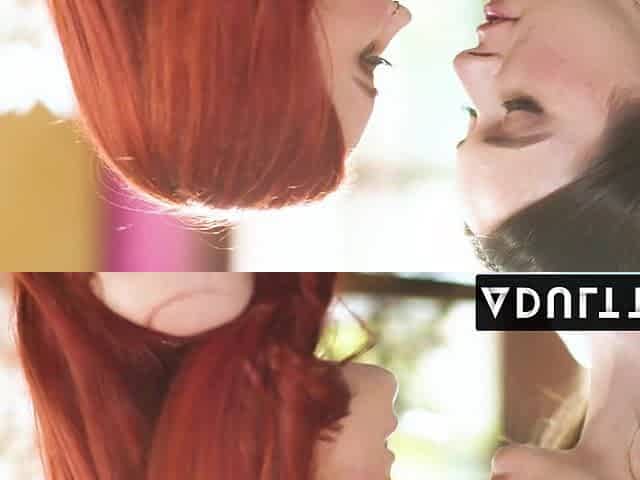 18-Year-Old Stepdaughter Hazel Moore Teaches a Redhead Milf LESBIAN SEX!