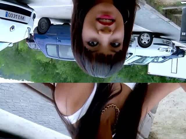 Sasha Jones In Cute Brunette Slut With Red Lips