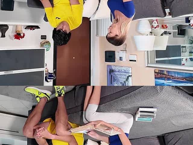 Stepmom Gets Excited to Provoke Her Stepson's Virgin Friend by Showing Him Her Photo Album