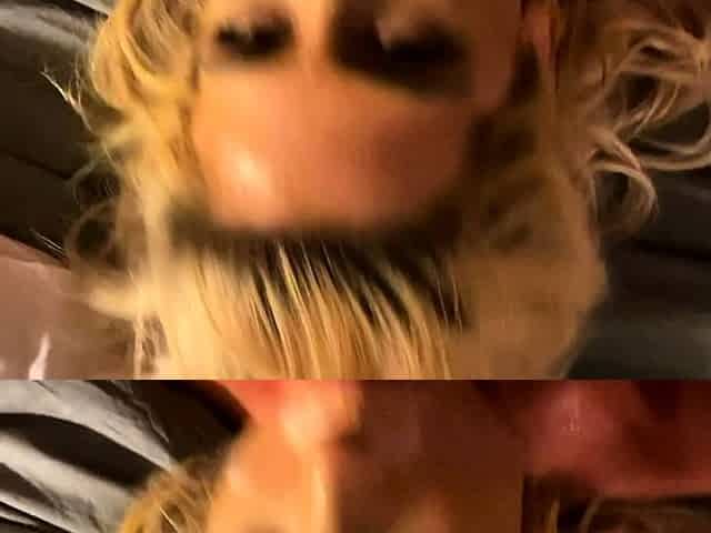 Real amateur slut gloryhole blowjob cumshot
