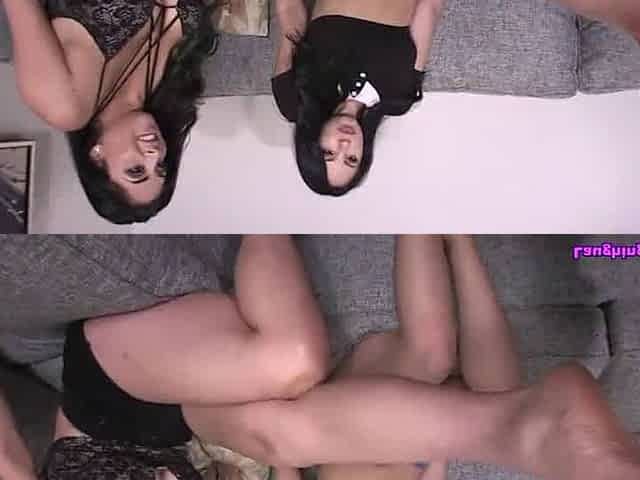 Jasmine Mendez and her friend feet worship