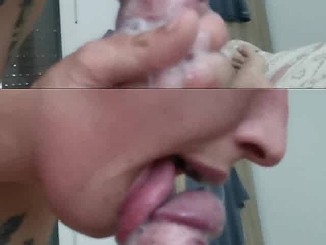 Slow Motion Cum in Mouth
