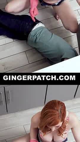 Smoking hot redhead Lauren Phillips bonds up with her stepson