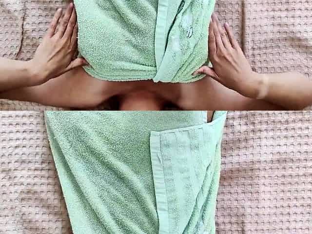 Solo Play: Saggy Stretched Tits