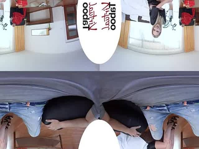 Virtual Reality And Nathaly Cherie In Kinky Stepmother Fucks And Sucks Big Dick Of Her New Stepson