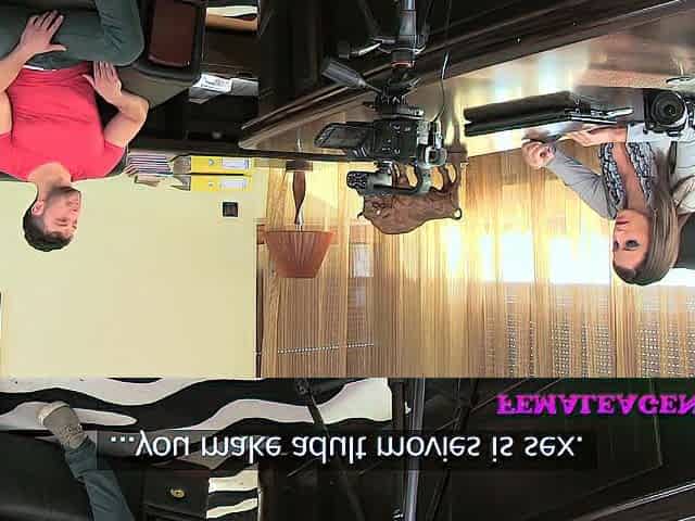 FemaleAgent Large swinging titties as agent drilled doggy position
