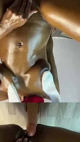 Smoking Session Gets Ebony Queen Horny
