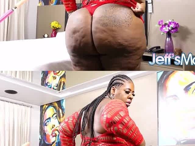 Humongous Ebony big beautiful woman Thammy Leviemont Widens For The Machine