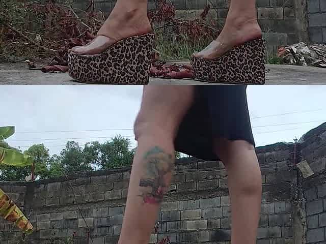 How I have a fun crushing, stomping, and crushing with my biggest high heels whilst absolutely nude