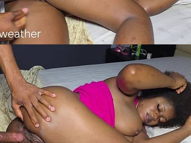 Ebony Pussy so Wet She Makes My Dick Cum