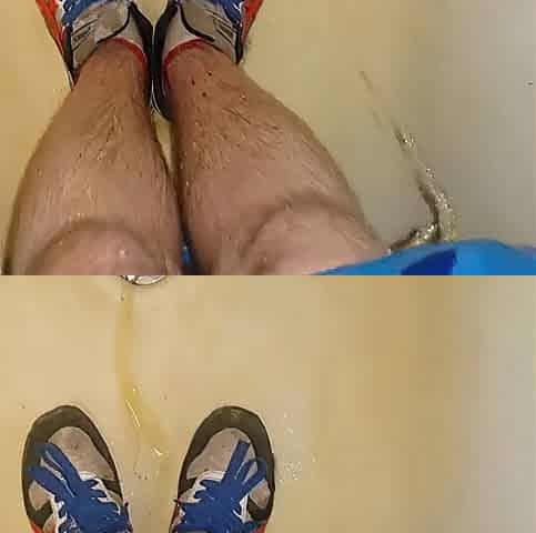 Urinate in my shorts & cum in piddled socks