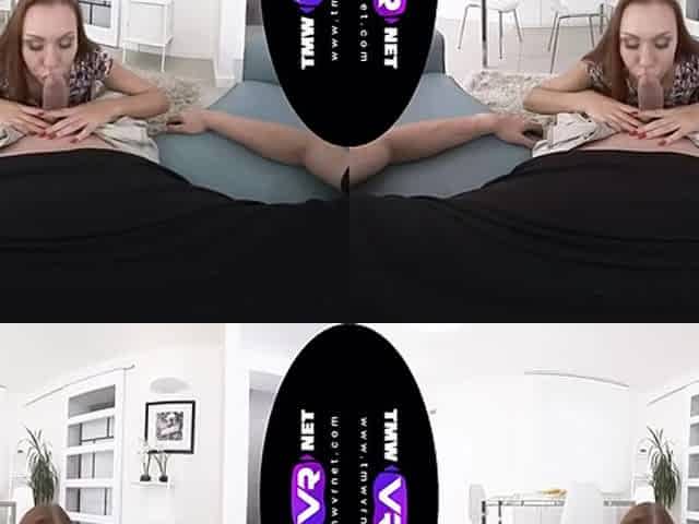 Cock Riding And Boobjob From A Hot Redhead With Virtual Reality And Morgan Rodriguez