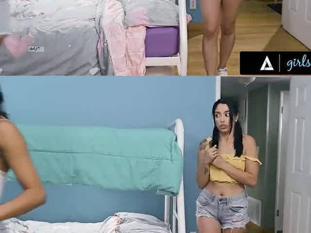 Shy Chick Has Sex With Her Roommate