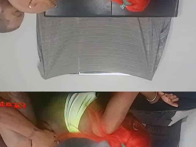 Clapping the cheeks on a redhead freak (spunk fountain)